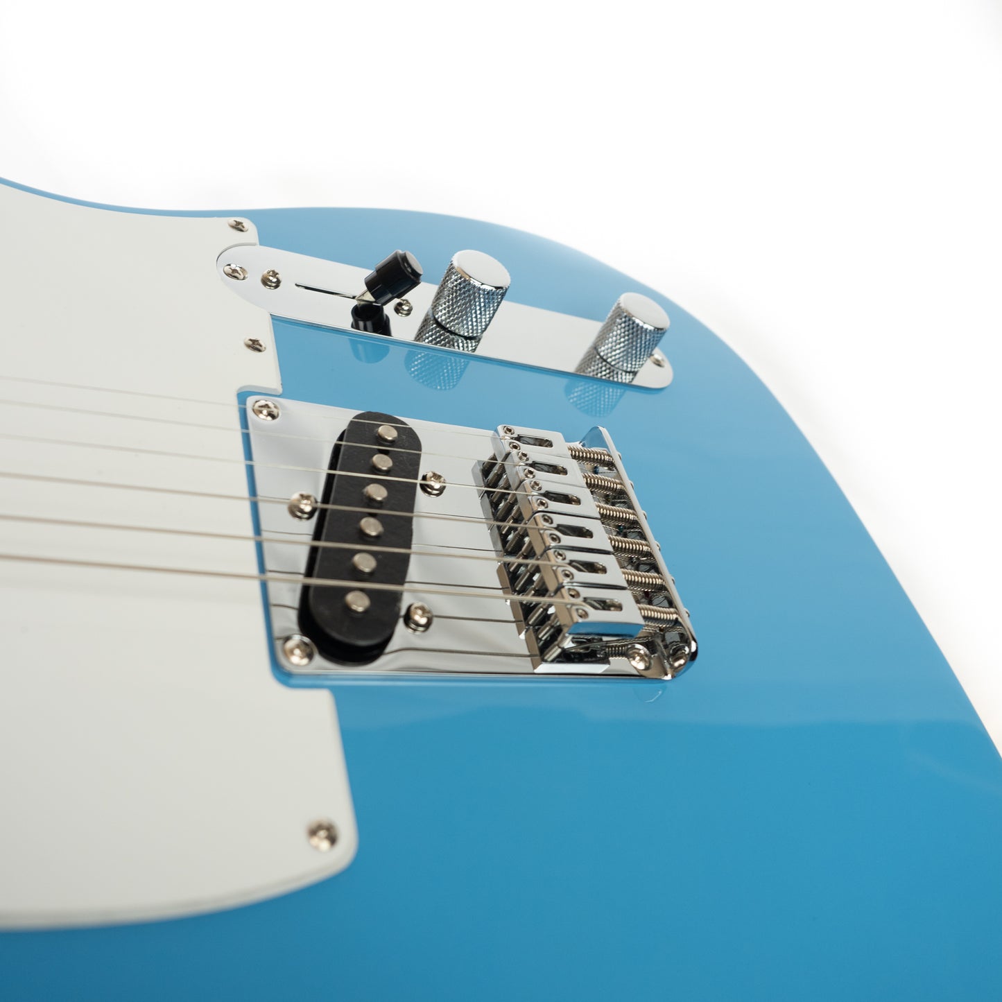 Squier Sonic Telecaster, white pick guard, California Blue - pro repairs electric guitar