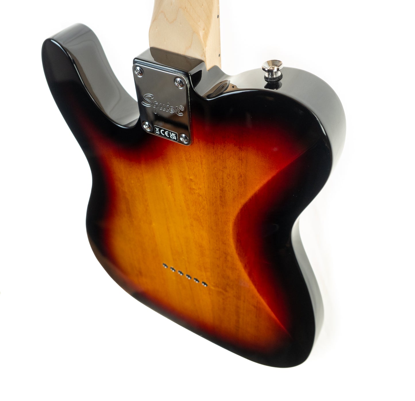 Squier Affinity Telecaster, maple neck, three tone sunburst, electric guitar