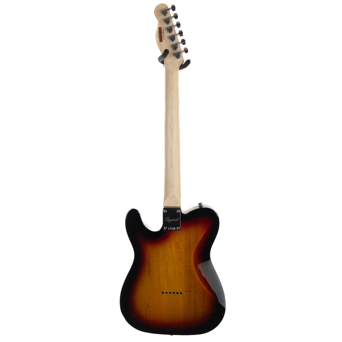 Squier Affinity Telecaster, maple neck, three tone sunburst, electric guitar