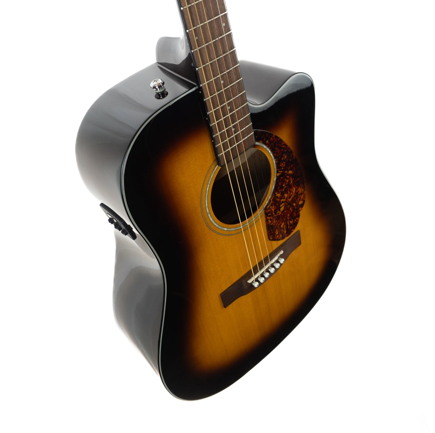 Fender CD-140SCE dreadnought -pro repairs- acoustic/electric cutaway guitar, sunburst