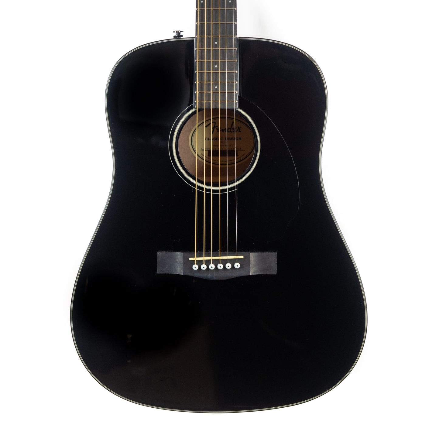 Fender CD-60S dreadnought gloss black acoustic guitar