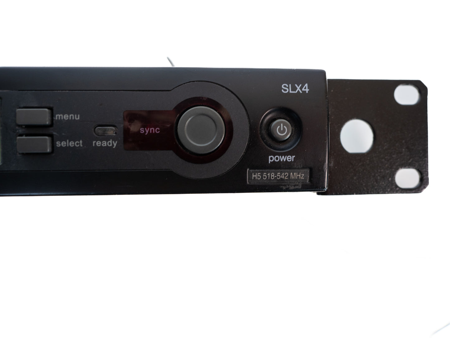 Shure SLX4 Receiver with power supply, not tested, powers up.  518-542 Mhz