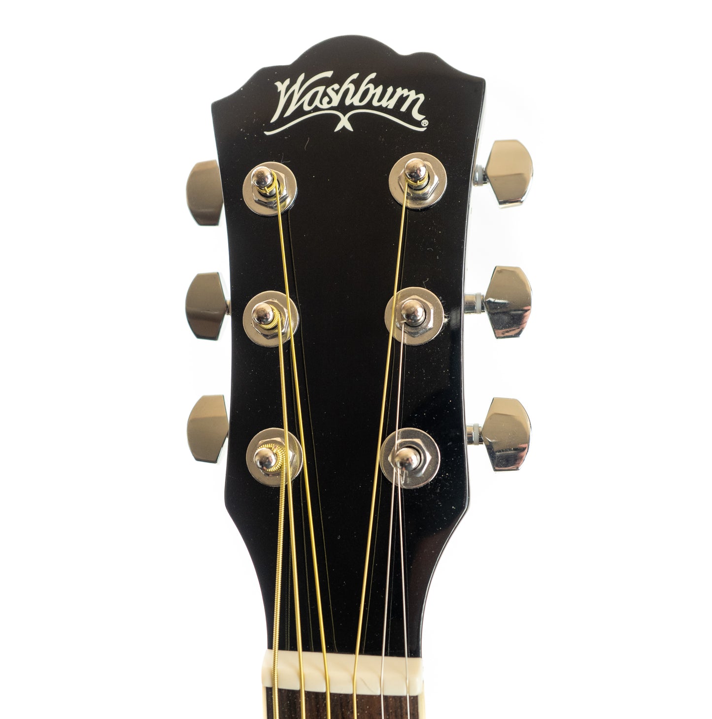 Washburn WA90CETB Dreadnought acoustic electric guitar, trans black