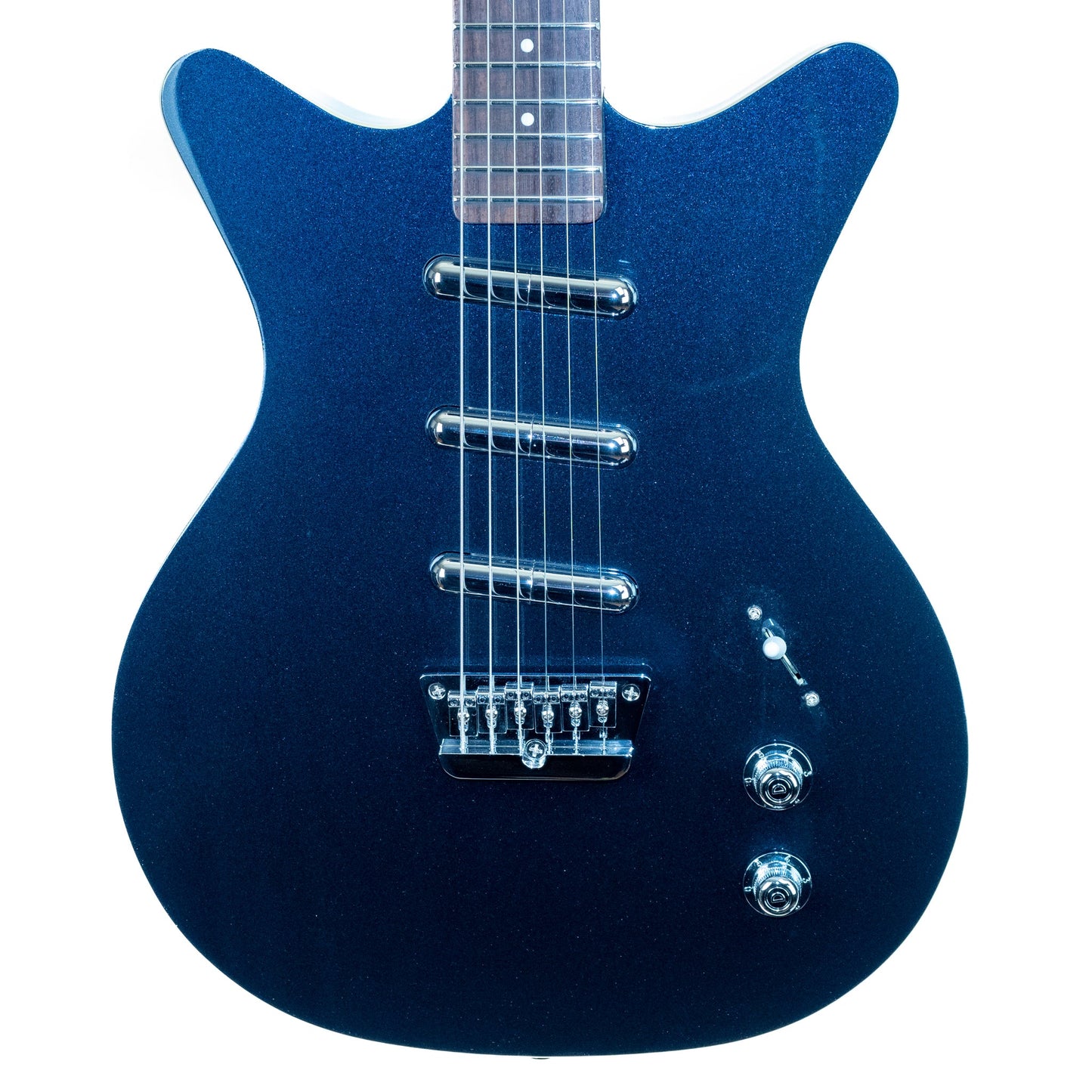 Danelectro 59 Triple Divine 3-lipstick pickup blue metallic only 6 lbs, 2 oz, new model!