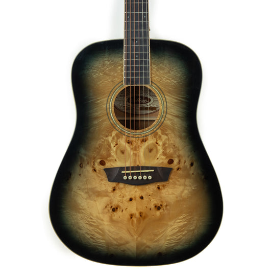 Washburn DFBDB Deep forest burl, fade black acoustic guitar