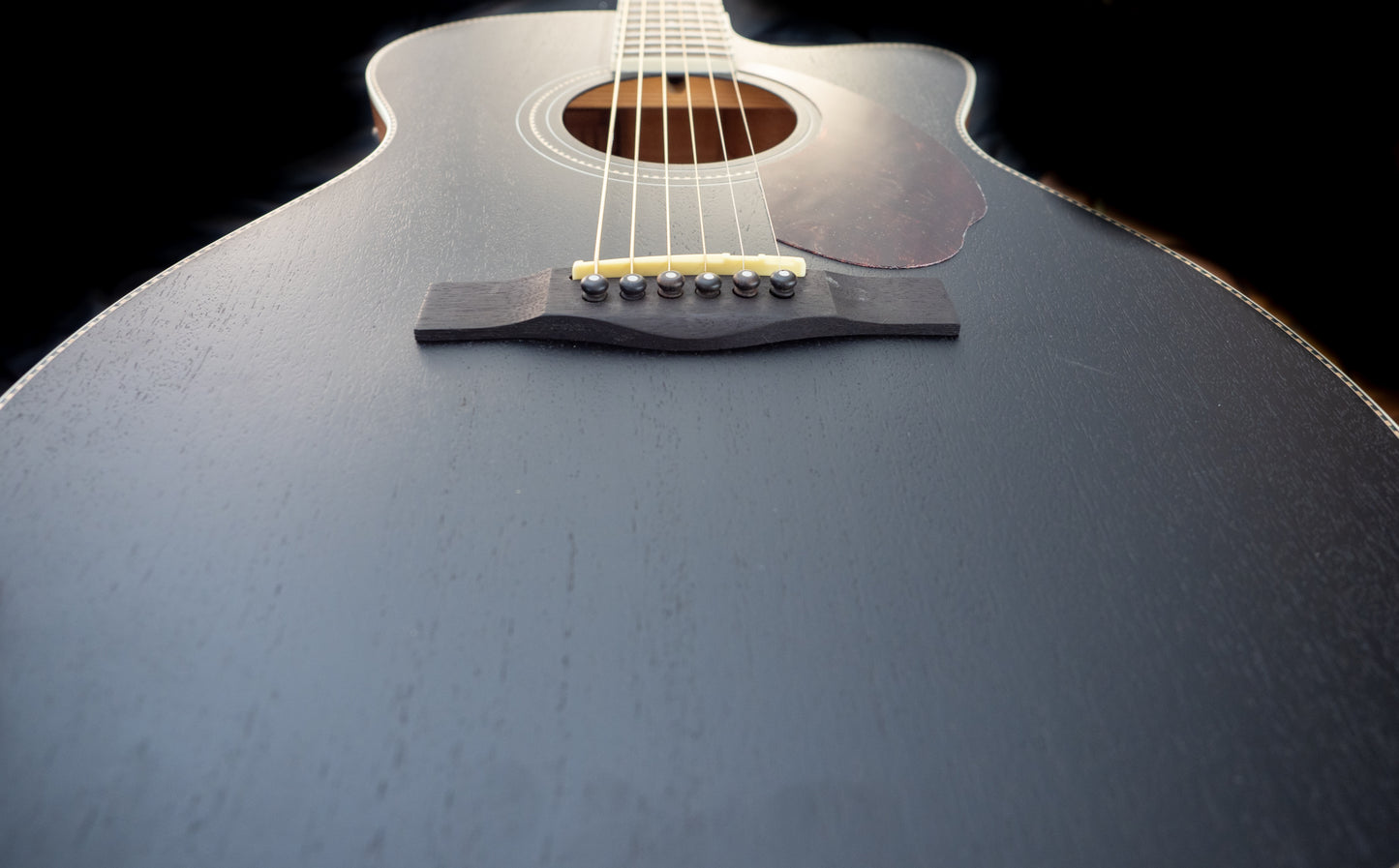 Fender PM-3CE Triple-O mahogany black top acoustic electric guitar with HSC