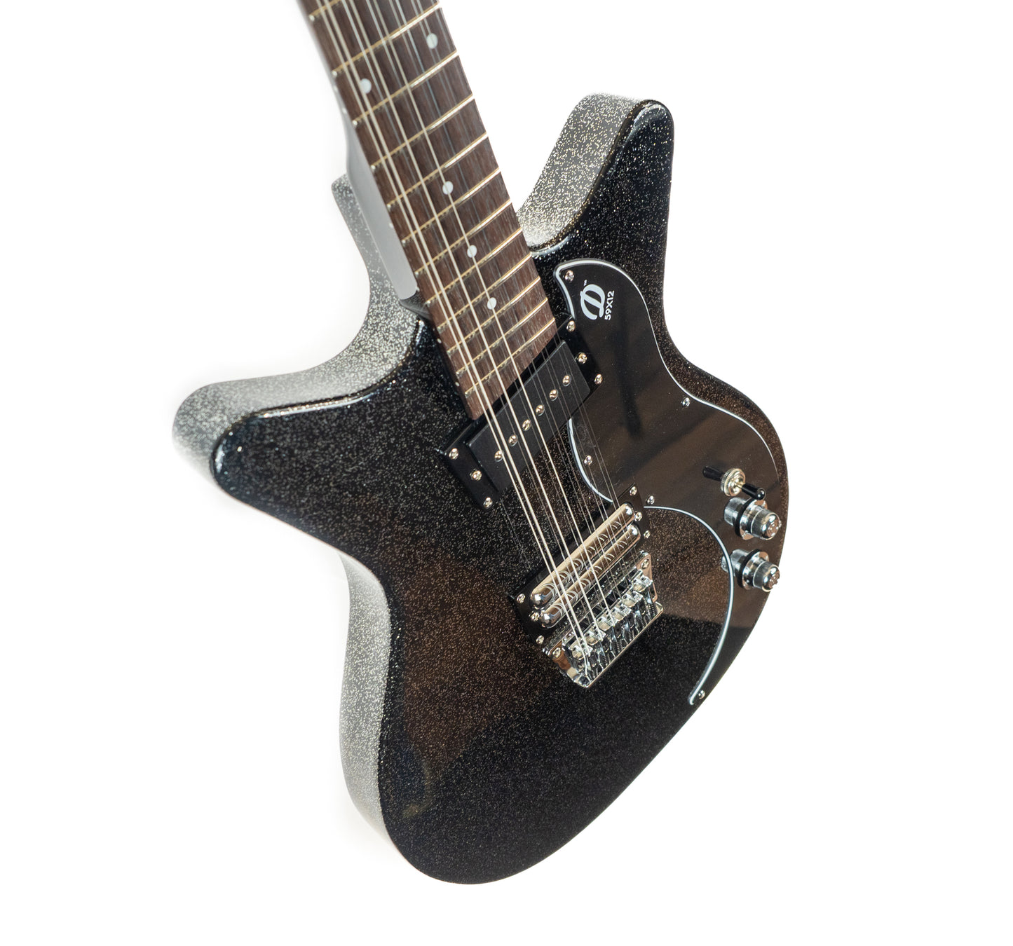 Danelectro '59X12-black 12-string black metalflake electric guitar 7.6 lbs - new