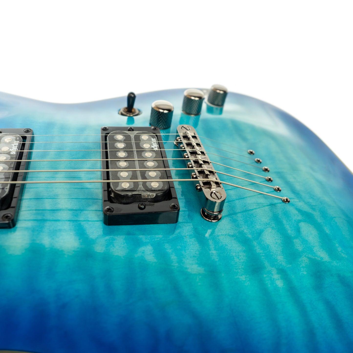 Schecter Omen Extreme-6 Ocean blue burst electric guitar