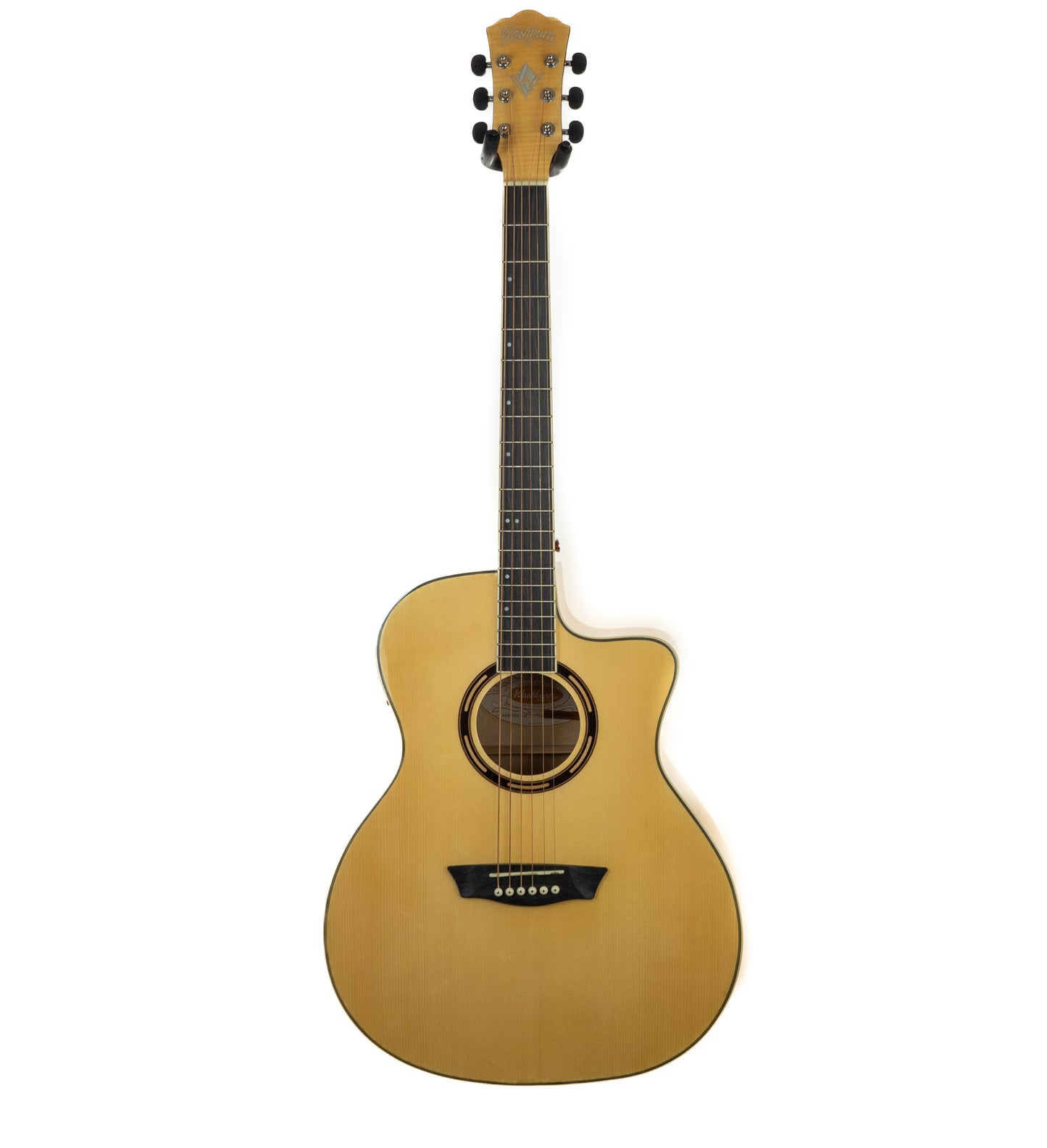 Washburn Apprentice GA Flame Maple cutaway electric acoustic guitar AG40CEK