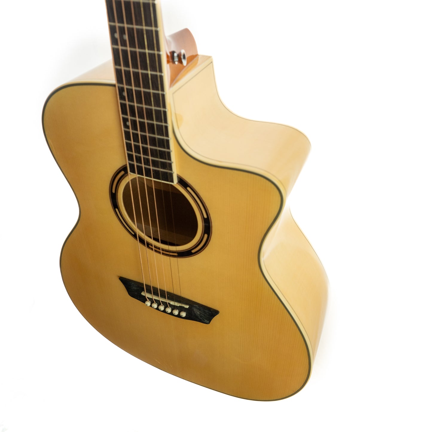 Washburn Apprentice GA Flame Maple cutaway electric acoustic guitar AG40CEK