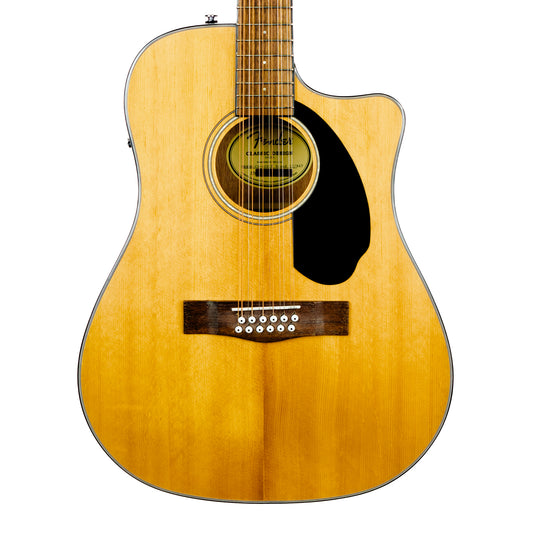 Fender CD-60SCE Dreadnought 12-string natural acoustic electric guitar