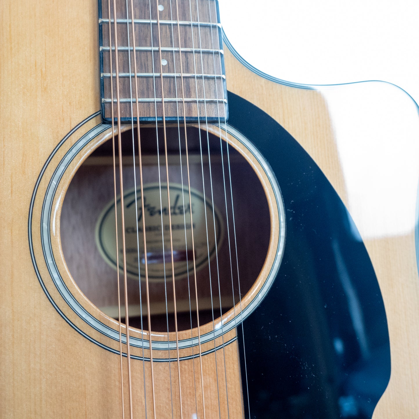 Fender CD-60SCE Dreadnought 12-string natural acoustic electric guitar