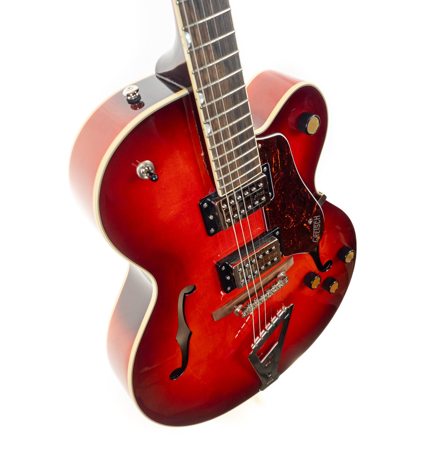 Gretsch G2420 Fireburst, semi-hollowbody electric guitar - pro repairs