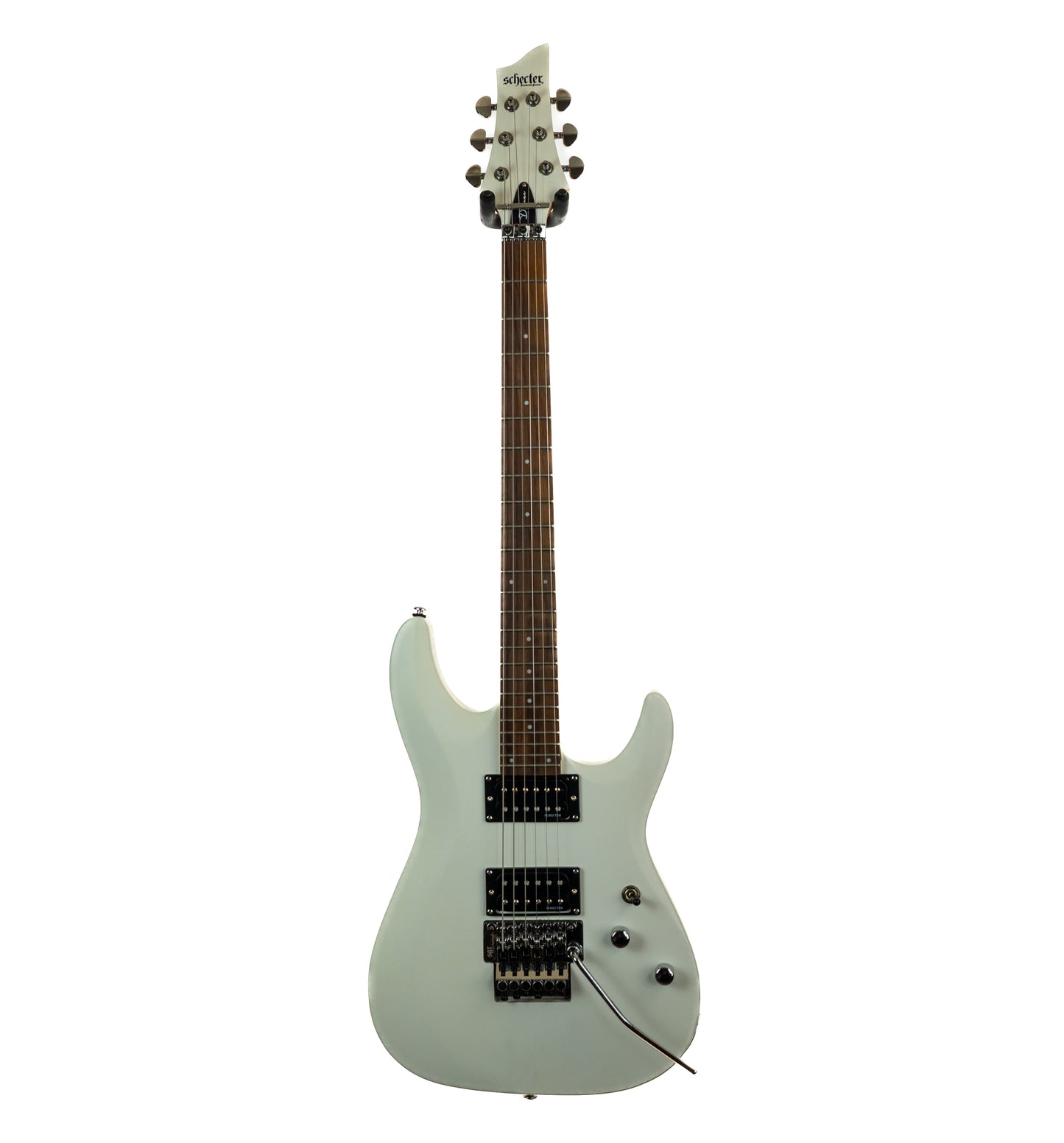 Schecter C-6 FR Deluxe satin white electric guitar - light finish flaws