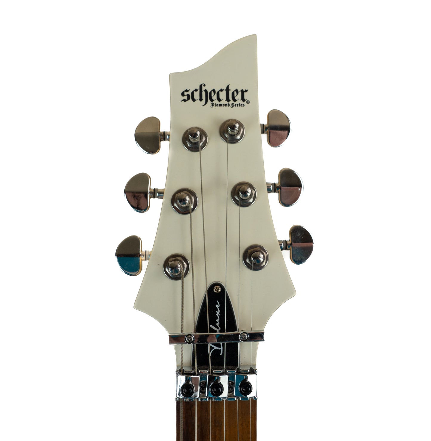 Schecter C-6 FR Deluxe satin white electric guitar - light finish flaws