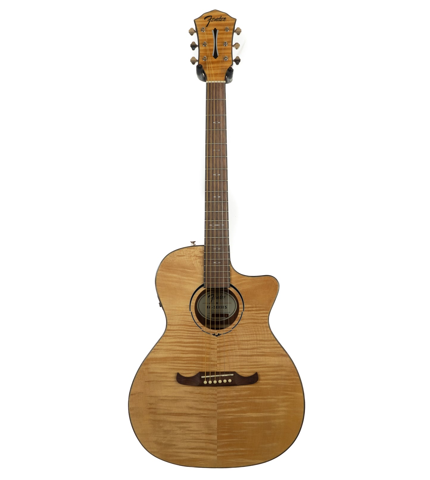 Fender FA-345CE auditorium cutaway flame maple acoustic electric guitar