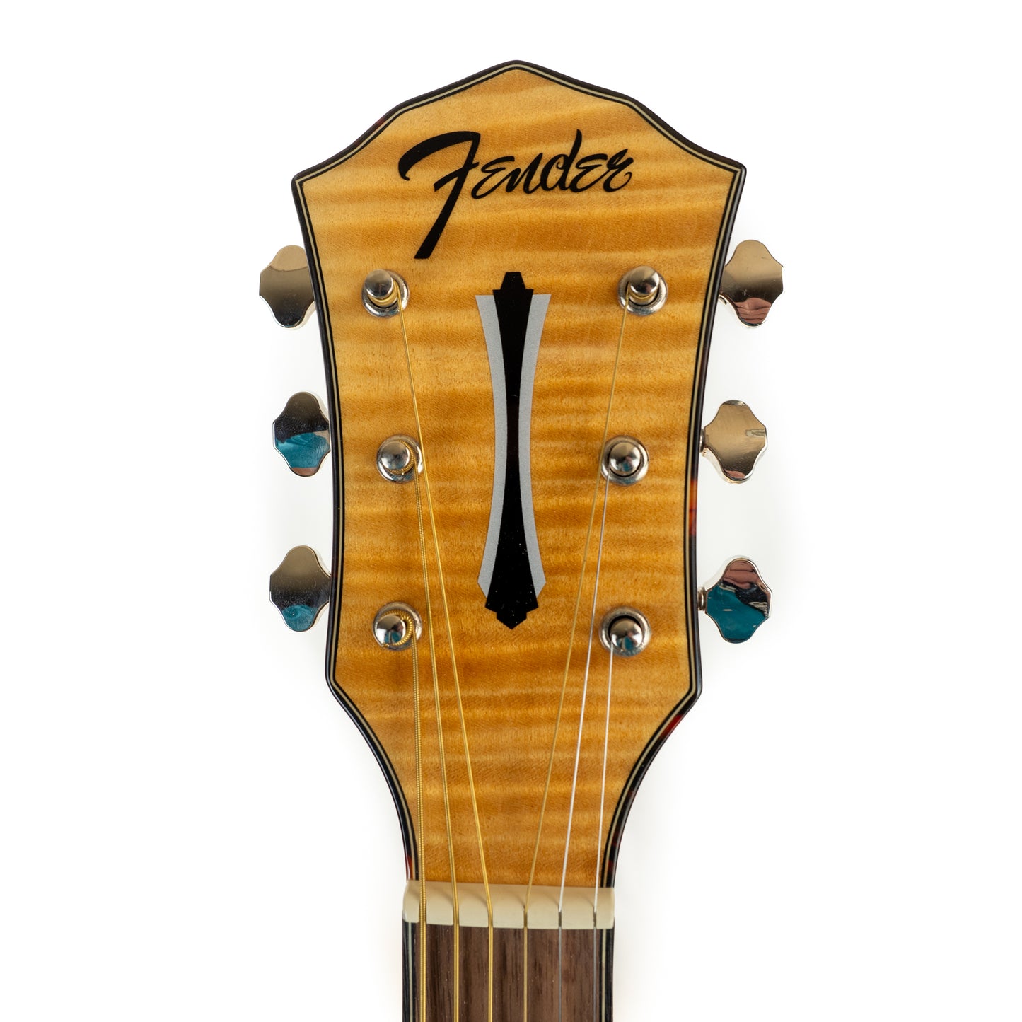 Fender FA-345CE auditorium cutaway flame maple acoustic electric guitar