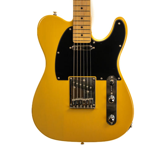 Squier Affinity Telecaster butterscotch blond with Gotoh locking tuners, gigbag electric guitar