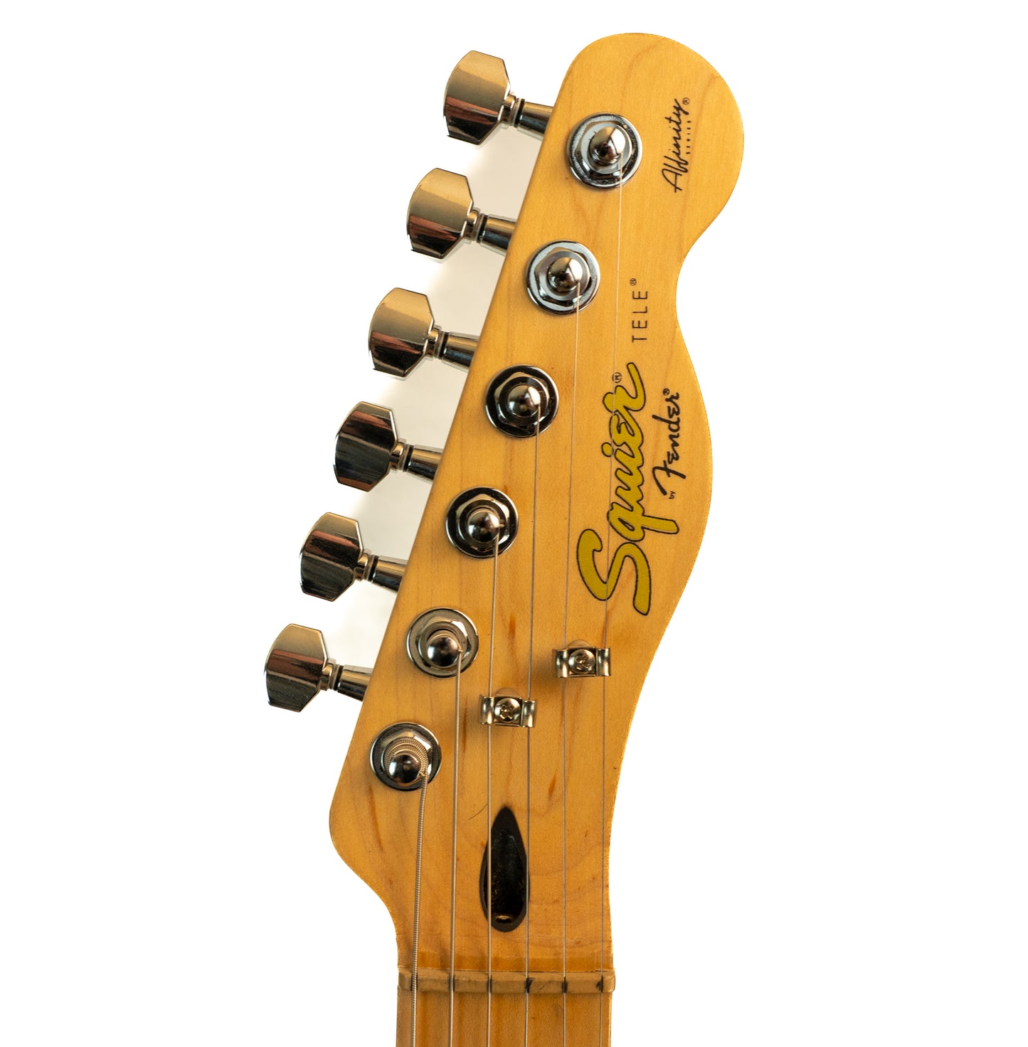 Squier Affinity Telecaster butterscotch blond with Gotoh locking tuners, gigbag electric guitar