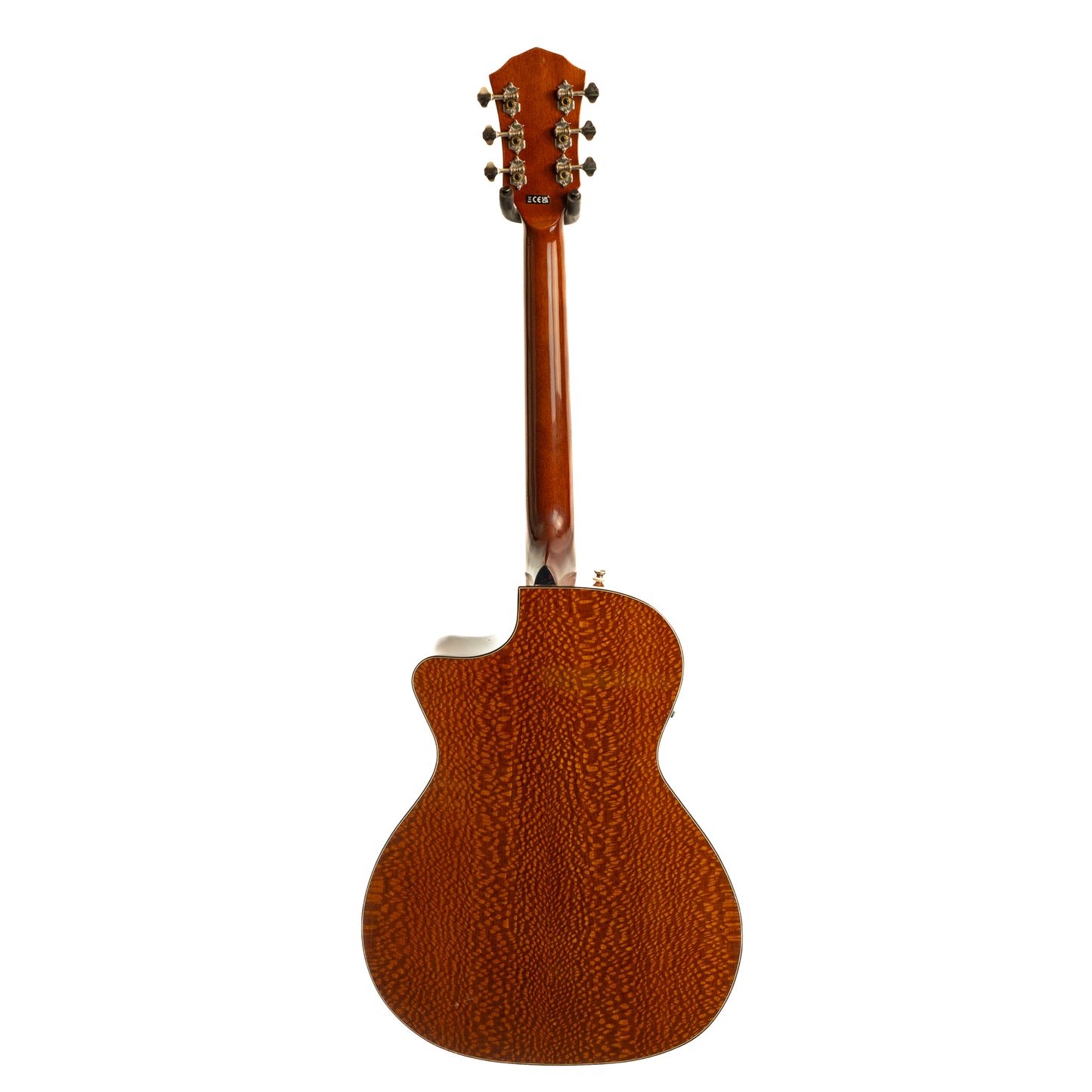 Fender FA-345CE auditorium three-tone teaburst cutaway electric flame maple acoustic guitar