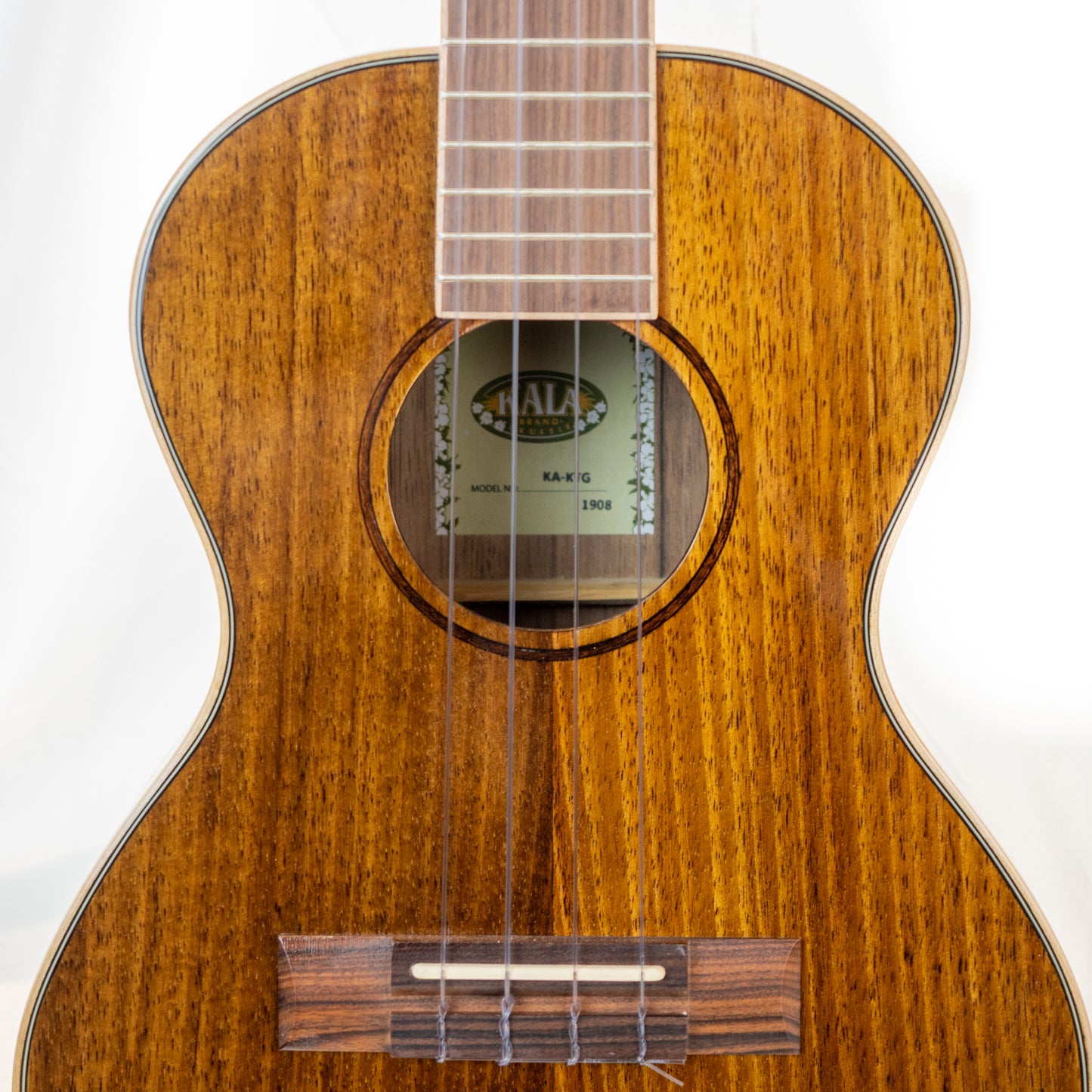 Kala KA-KTG tenor koa ukulele with padded Oscar Schmidt gigbag
