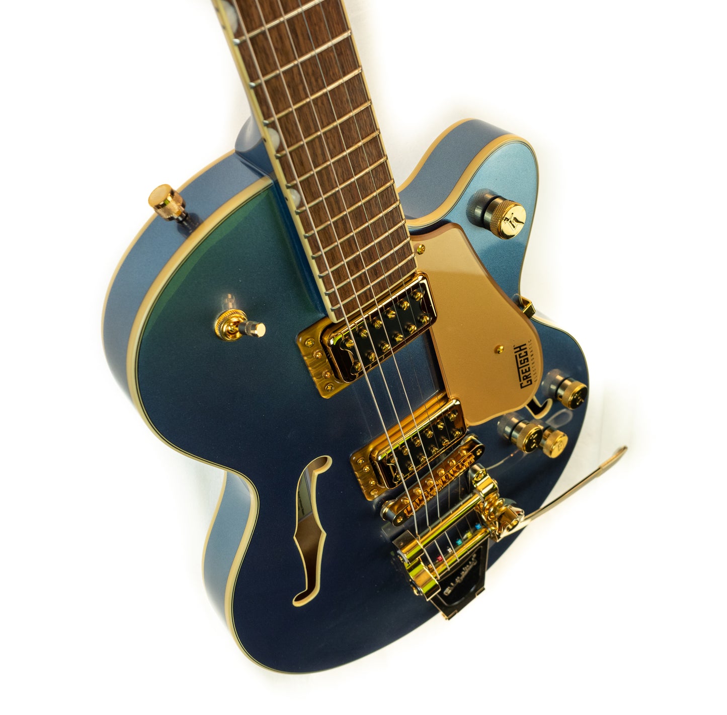 Gretsch G5655TG Electromatic Center Block Jr. Single-Cut With Bigsby Electric Guitar Cerulean Smoke