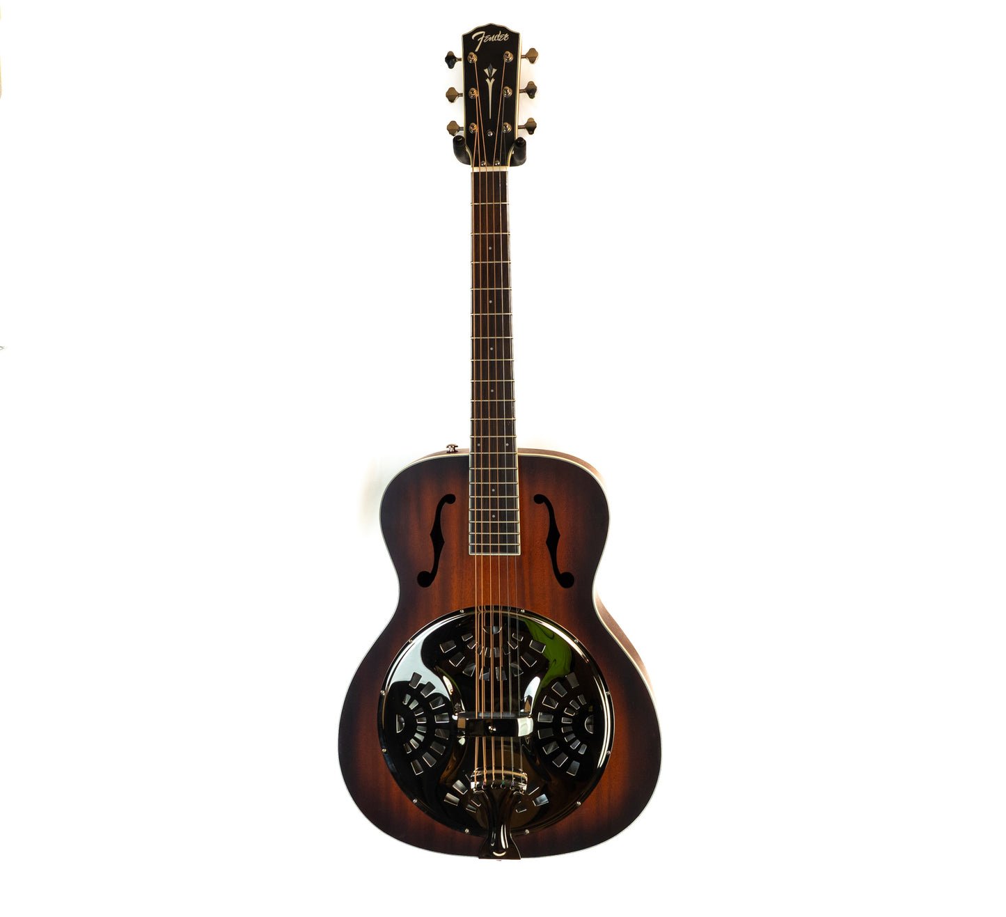 Fender Paramount PR-180E resonator acoustic/electric guitar aged cognac with HSC