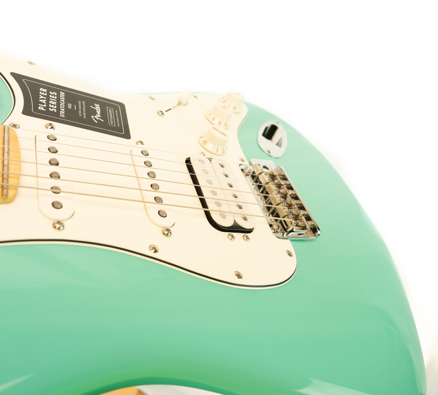 Fender Player Stratocaster HSS, maple fingerboard, Seafoam green electric guitar