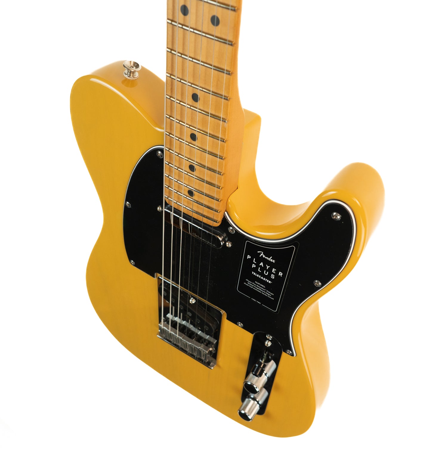 Fender Player Plus Telecaster, maple fingerboard, butterscotch blonde with gigbag