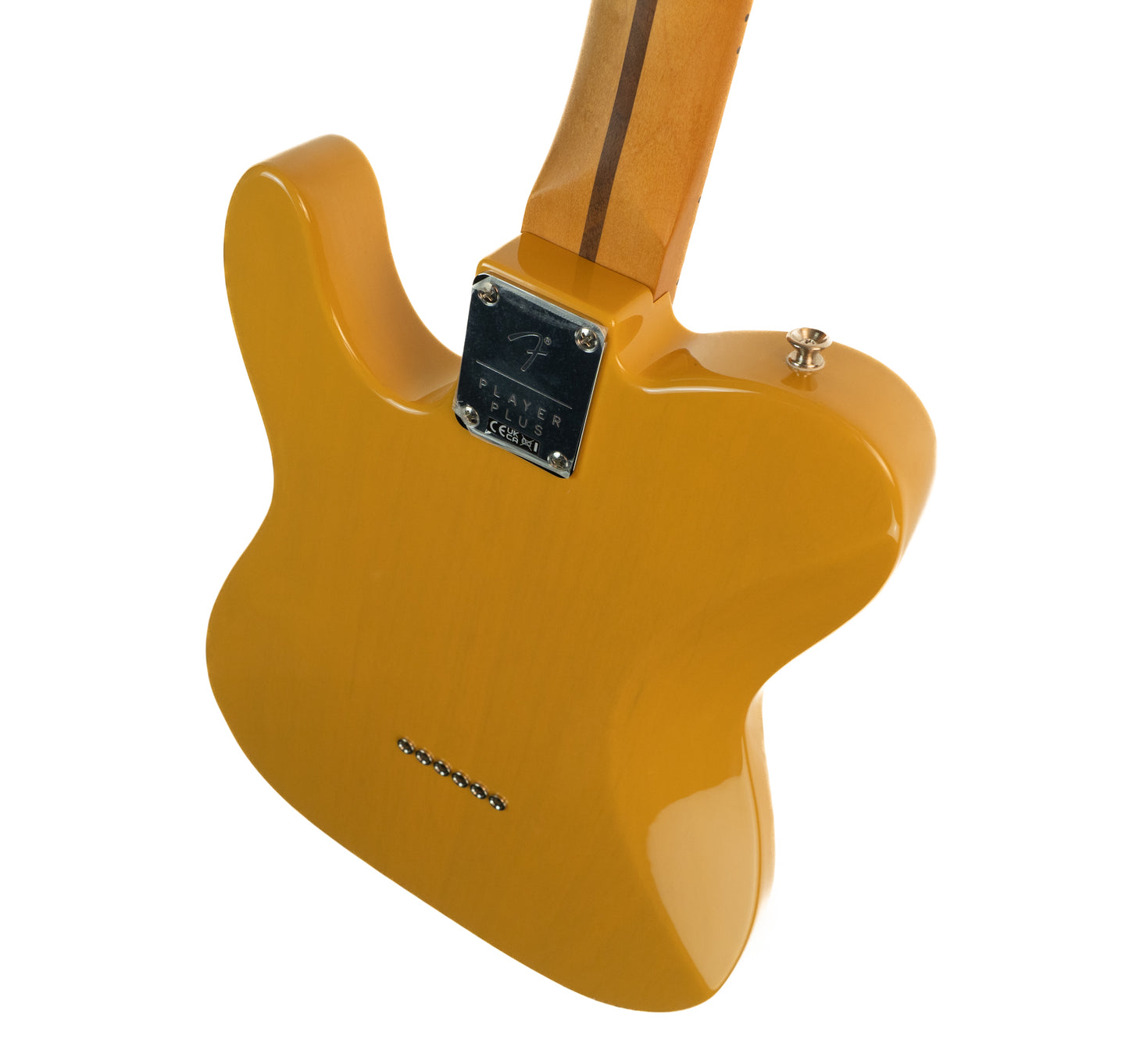 Fender Player Plus Telecaster, maple fingerboard, butterscotch blonde with gigbag