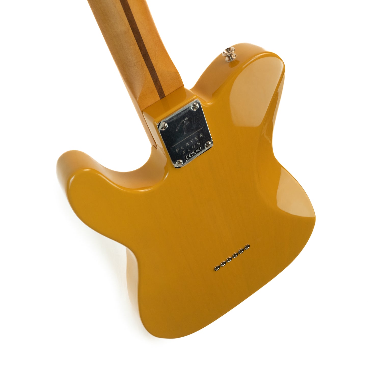 Fender Player Plus Telecaster, maple fingerboard, butterscotch blonde with gigbag