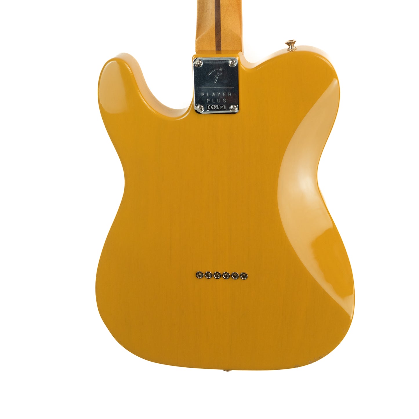 Fender Player Plus Telecaster, maple fingerboard, butterscotch blonde with gigbag