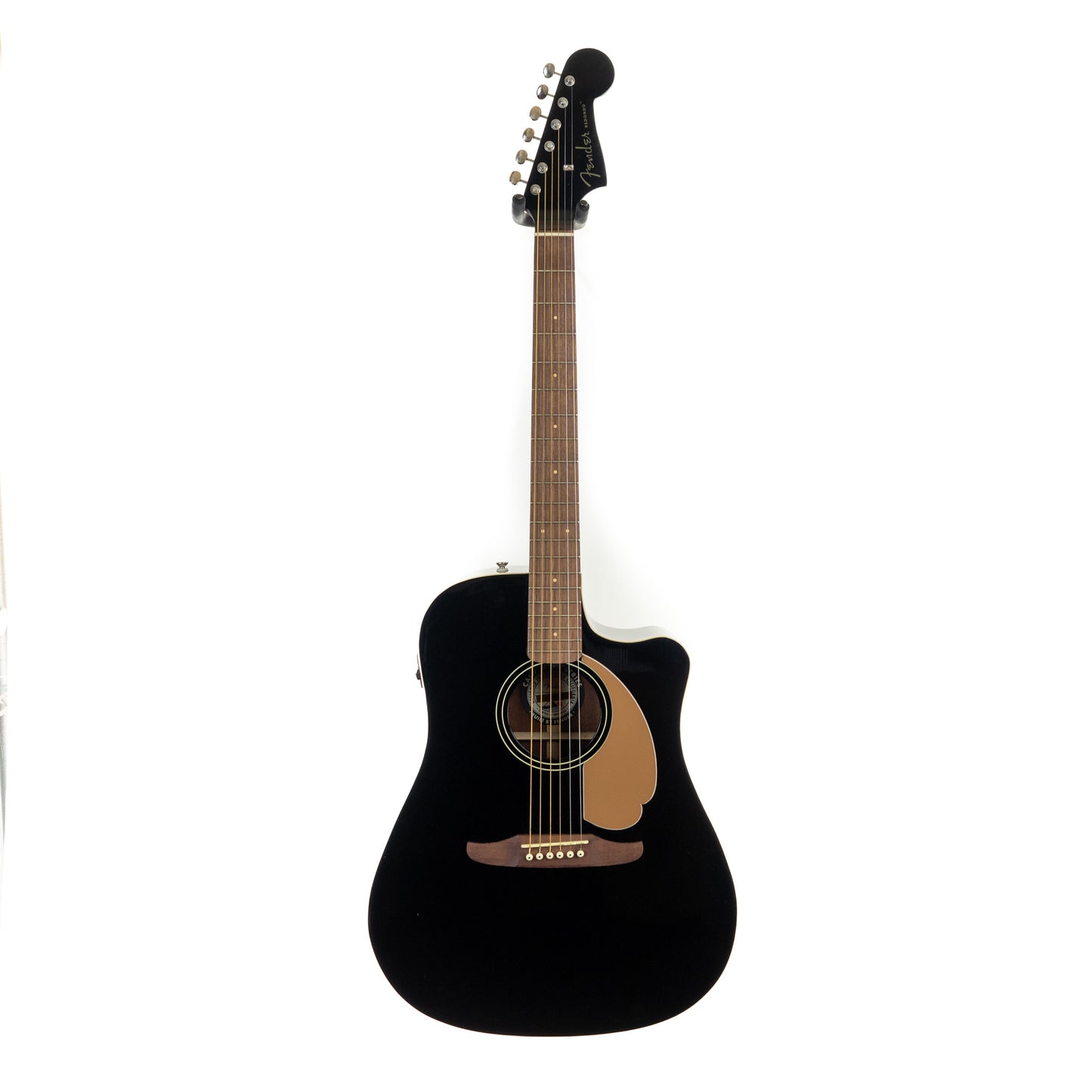 Fender Redondo Player Acoustic Electric Guitar, Walnut Fingerboard, Jetty Black