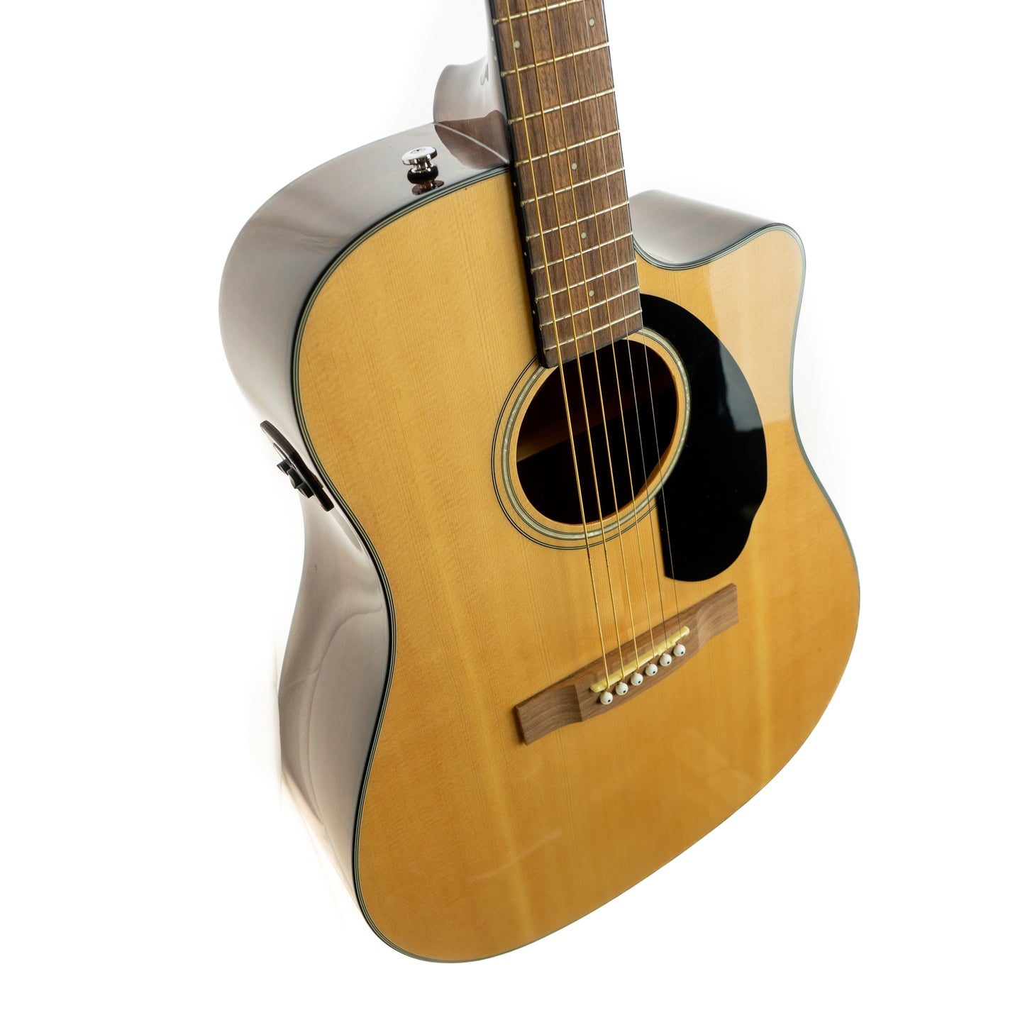 Fender CD-60SCE natural dreadnought acoustic electric cutaway guitar