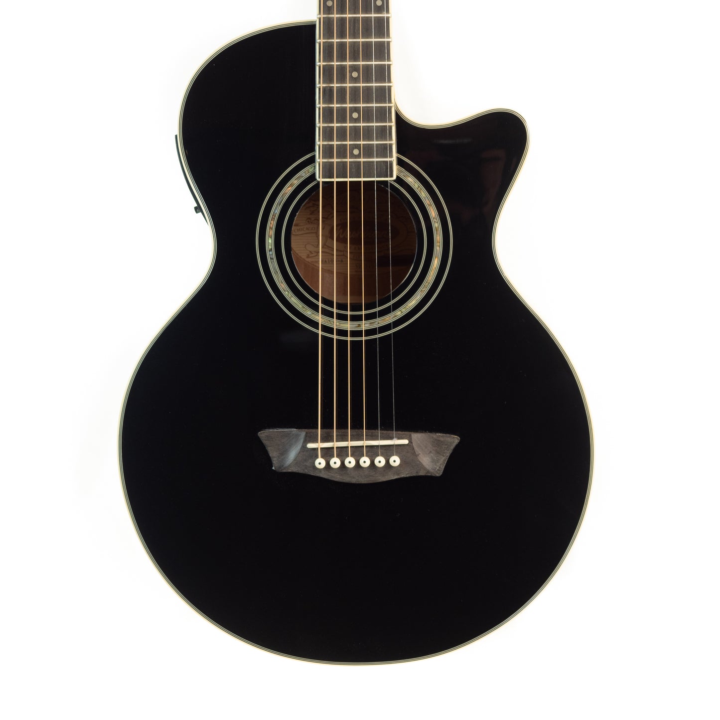 Ibanez EA10B cutaway acoustic electric guitar, gloss black