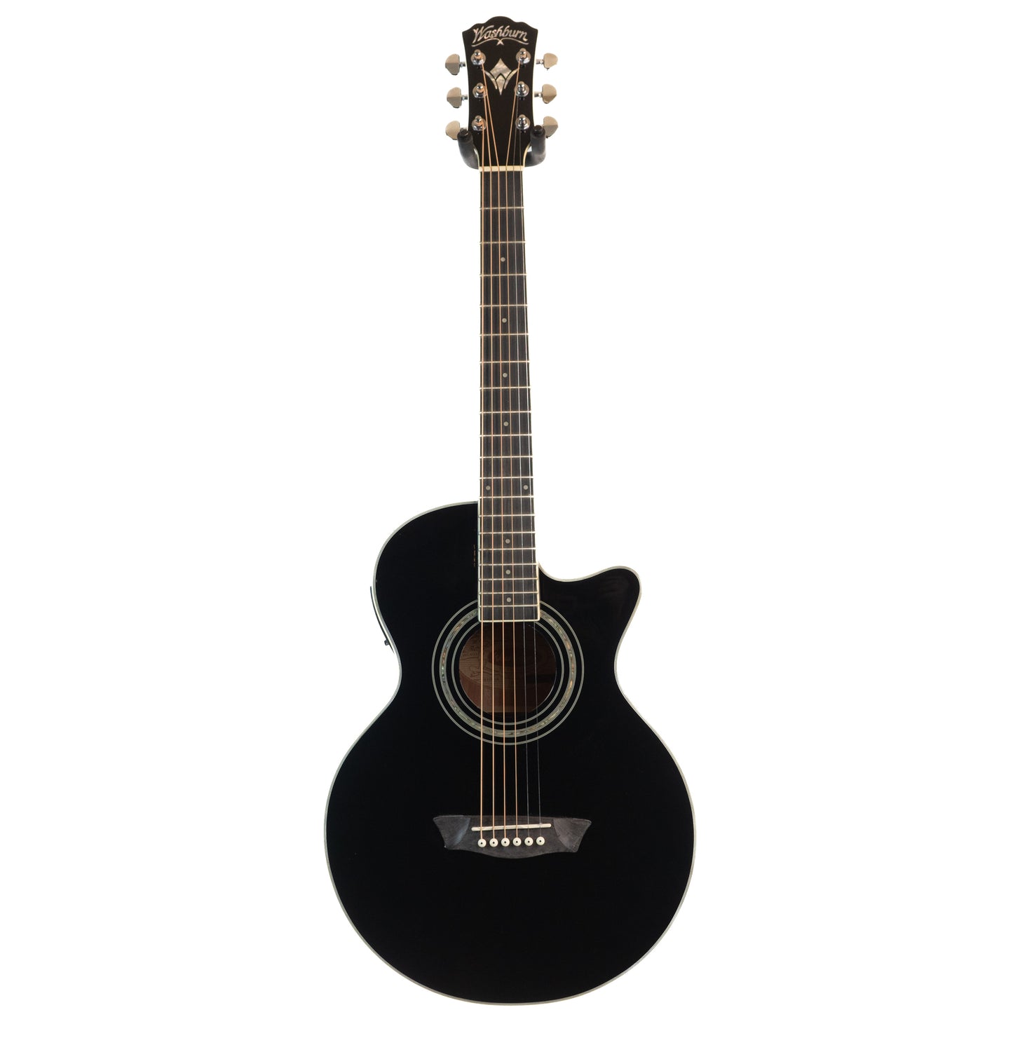 Ibanez EA10B cutaway acoustic electric guitar, gloss black