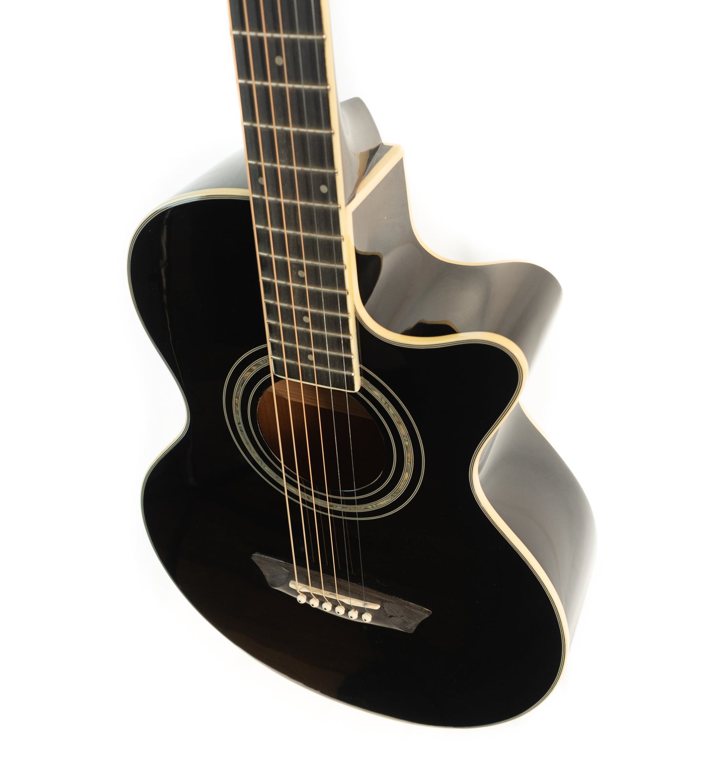 Ibanez EA10B cutaway acoustic electric guitar, gloss black