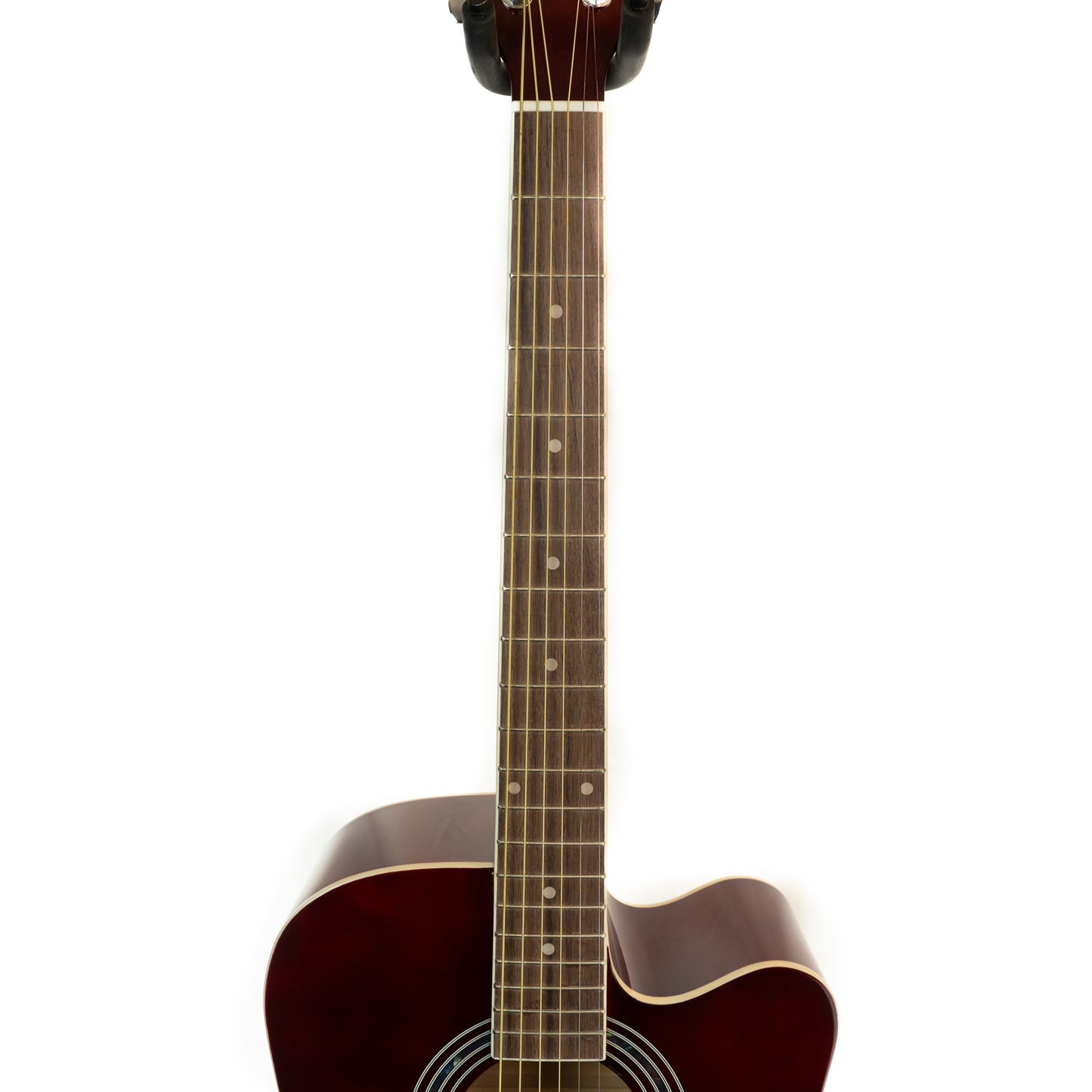 Washburn WA90CETWR wine red dreadnought cutaway acoustic electric guitar