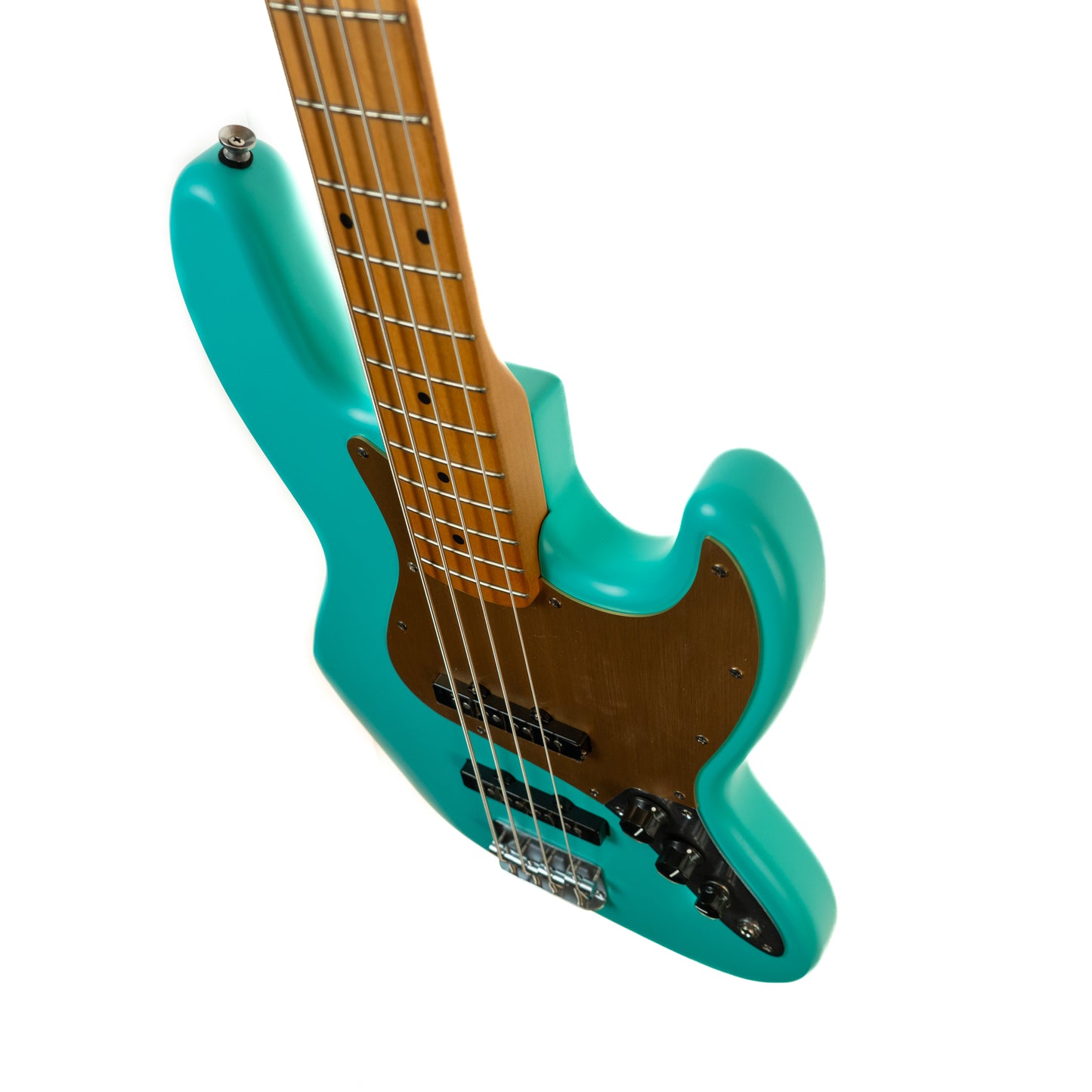 Fender 40th Anniv. Jazz Bass, Vintage Edition, Maple Fingerboard, Gold PG, Satin Sea Foam Green Bass Guitar