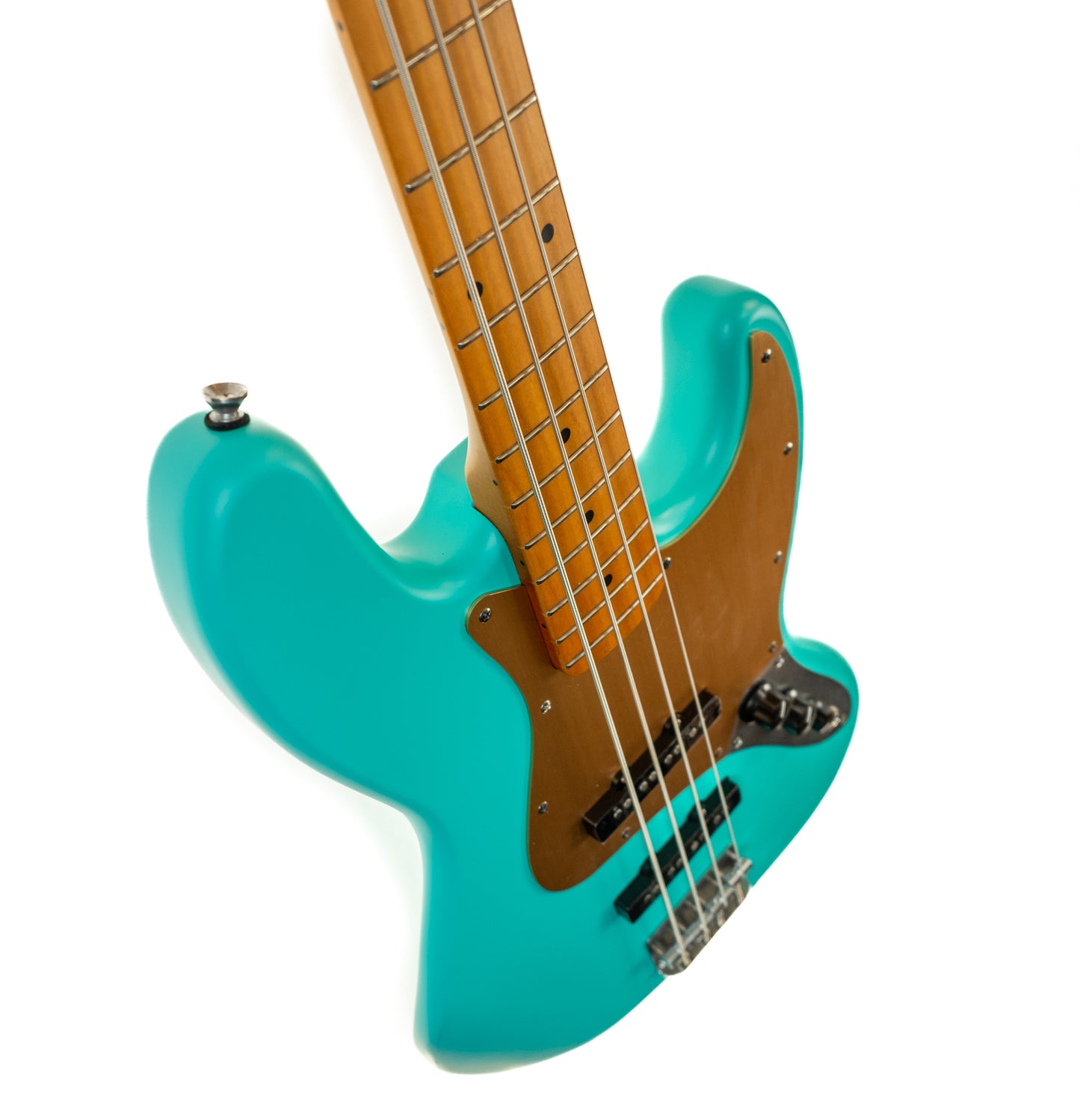 Fender 40th Anniv. Jazz Bass, Vintage Edition, Maple Fingerboard, Gold PG, Satin Sea Foam Green Bass Guitar