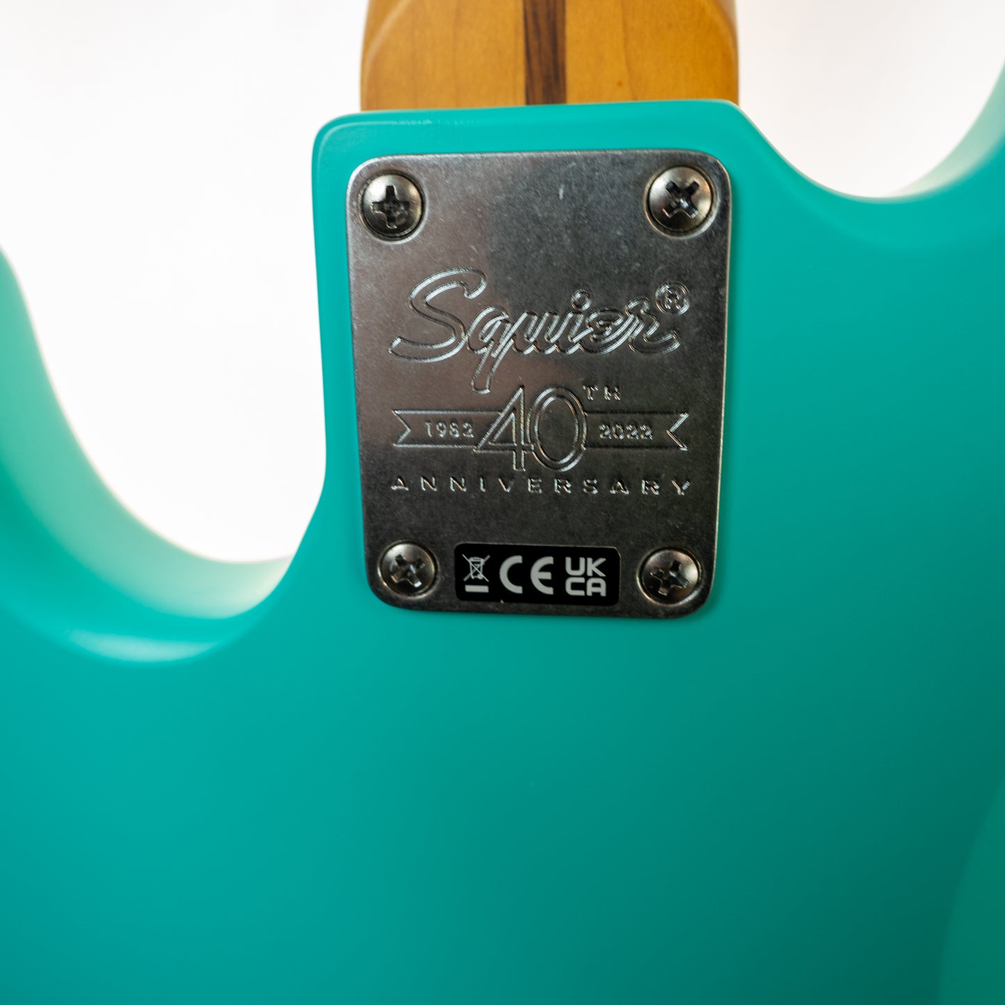 Fender 40th Anniv. Jazz Bass, Vintage Edition, Maple Fingerboard, Gold PG, Satin Sea Foam Green Bass Guitar