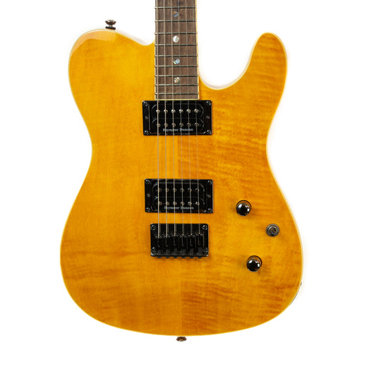 Fender Special Edition Custom Telecaster Flame maple top HH only 6.5lbs!  Amber electric guitar