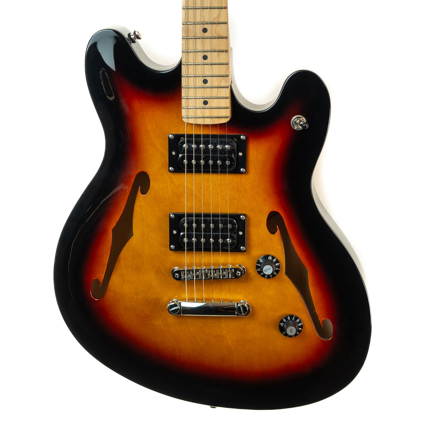 Squier Affinity Starcaster Semi-Hollow Electric Guitar - Maple Fingerboard, 3-Color Sunburst