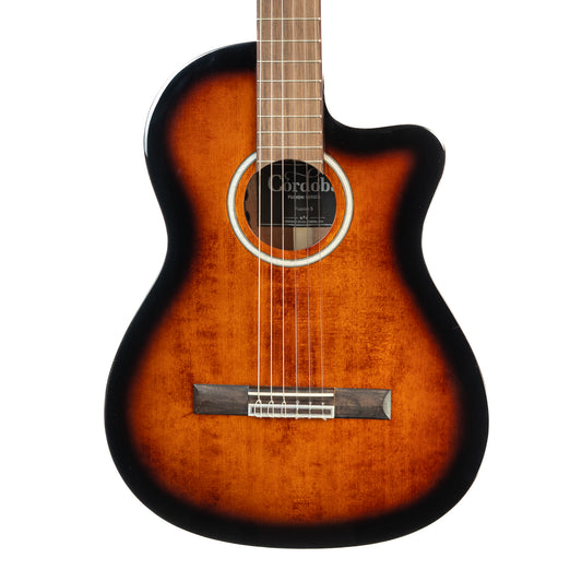 Cordoba Fusion 5 Nylon String Classical Acoustic Guitar with Electronics - Edge Burst